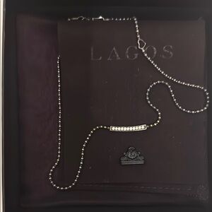 Lagos Small Station Diamond Beaded Necklace